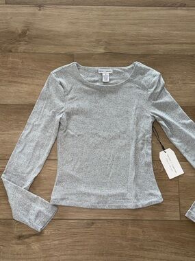 Better together Women’s Lightweight Long-Sleeve Crewneck Top — Light Gray xsmall